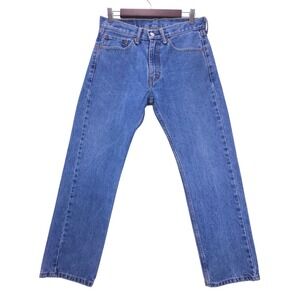 Levis 505 Jeans Mens 31x30 Blue Regular Straight Leg Denim Vintage Workwear